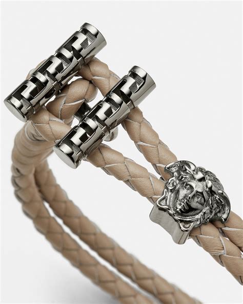 versace medusa braided bracelet.